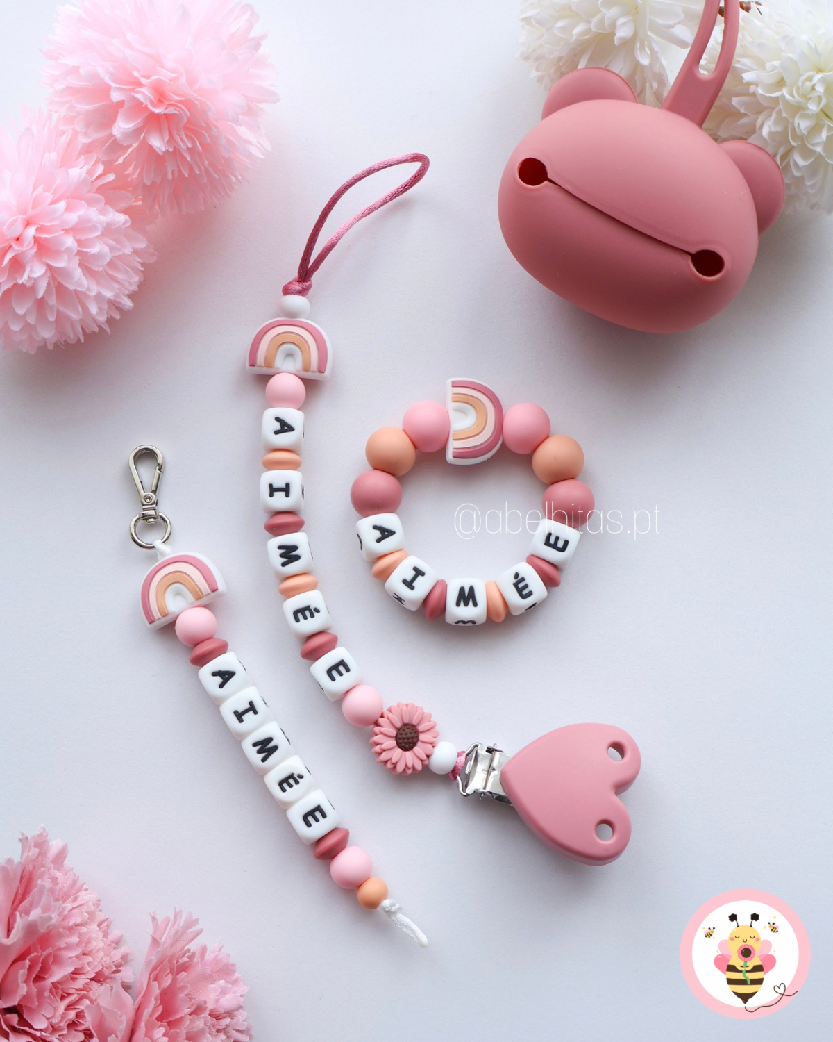 Conjunto Arco-íris pastel