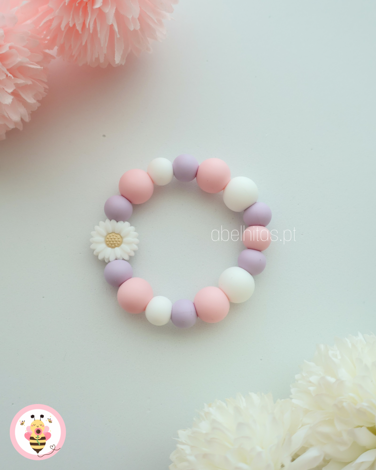 Mordedor Flor branca