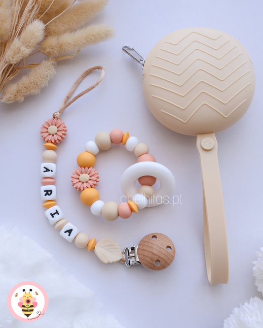 Conjunto Flor pêssego