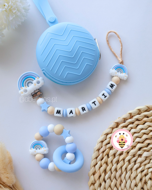 Conjunto Arco íris azul