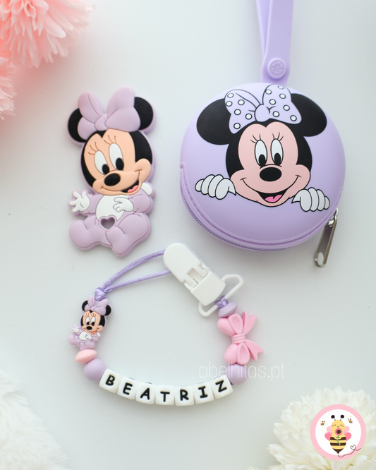Conjunto Minnie lilás