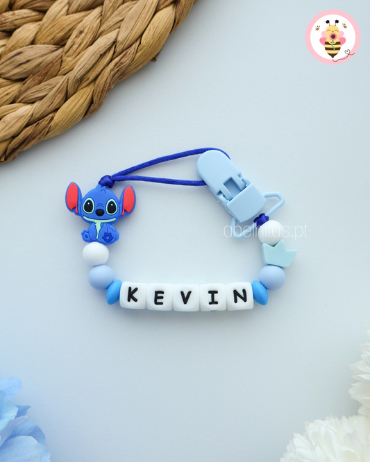 Prendedor de chupeta - Stitch