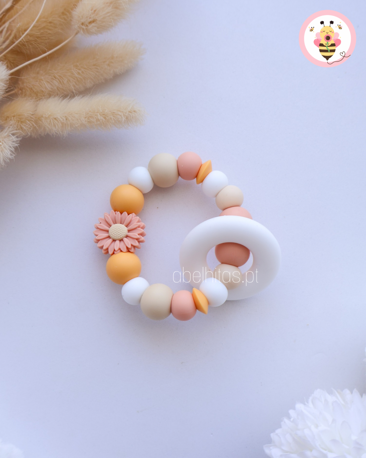 Mordedor Flor pêssego