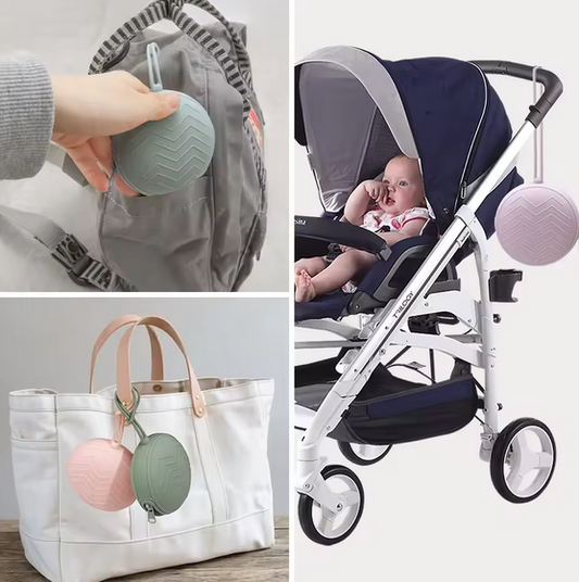 Bolsa porta-chupetas com fecho simples