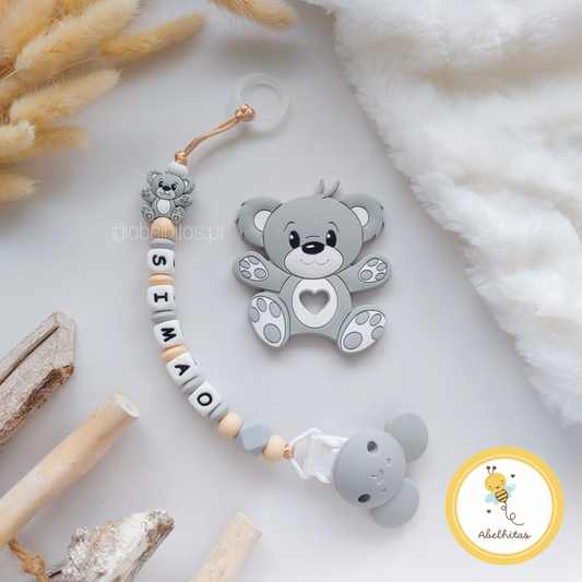 Conjunto Urso cinza