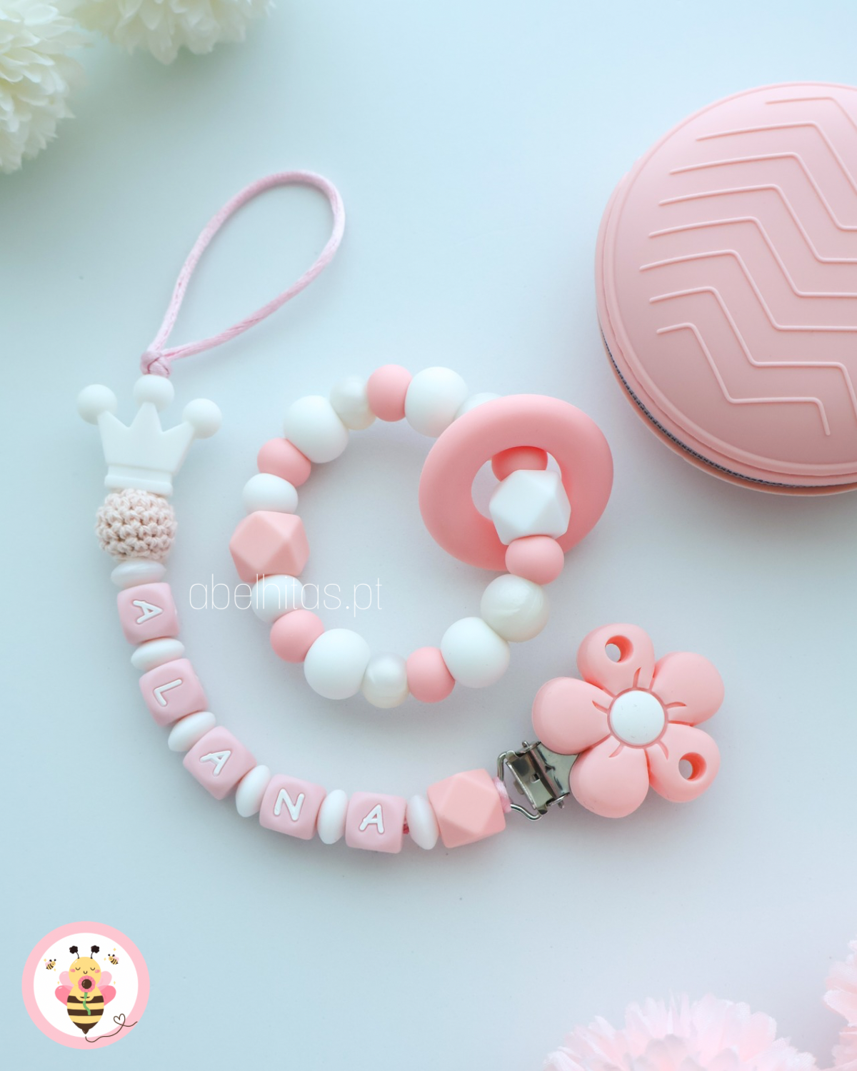 Conjunto Coroa e flor