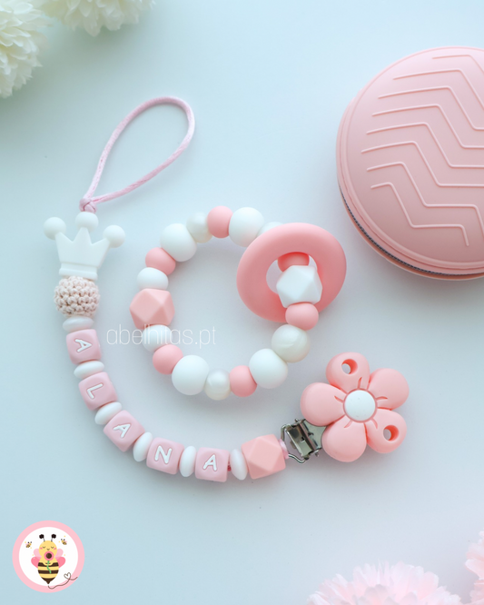 Conjunto Coroa e flor