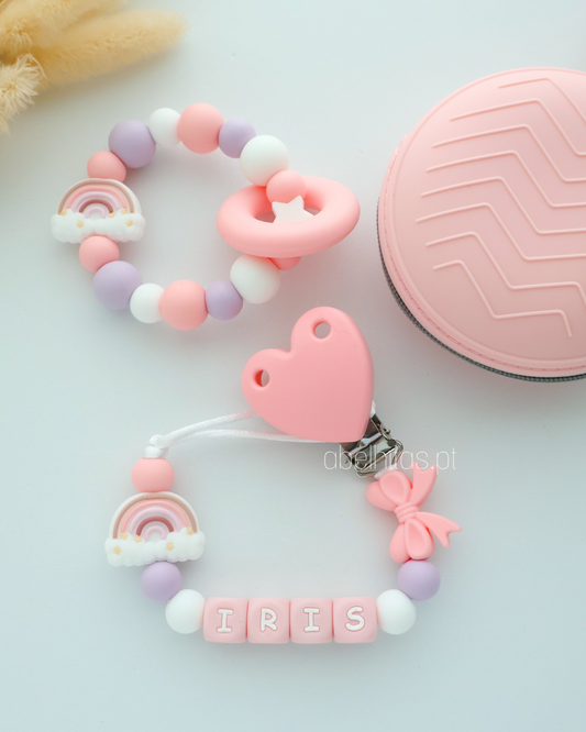 Conjunto Arco-íris rosa