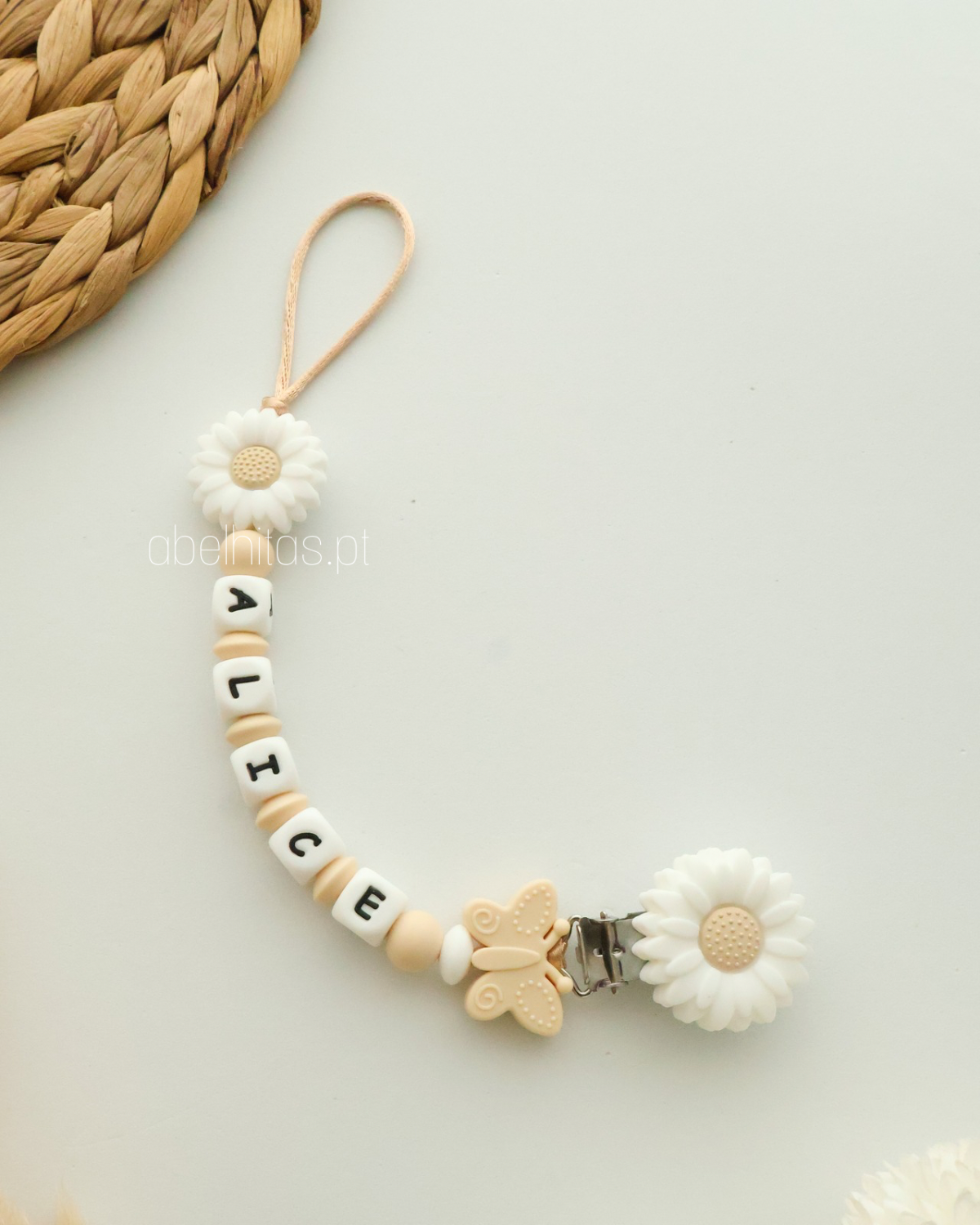 Conjunto Flor e borboleta