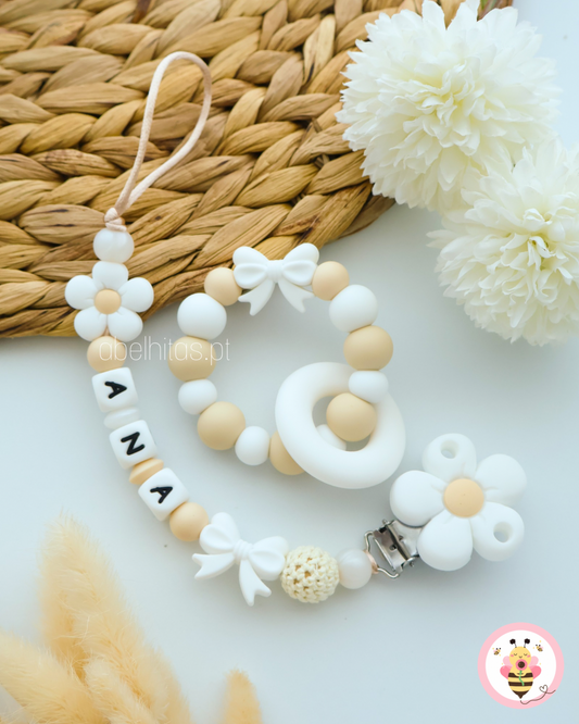 Conjunto Flor branca