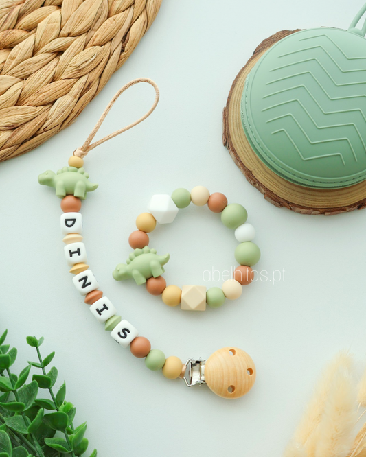 Conjunto Dinossauro verde