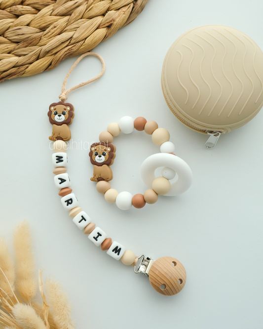 Conjunto Leão castanho