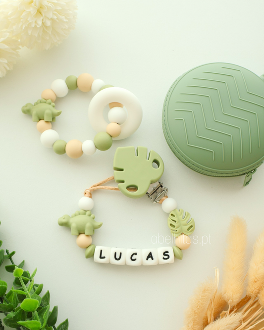 Conjunto Dinossauro verde