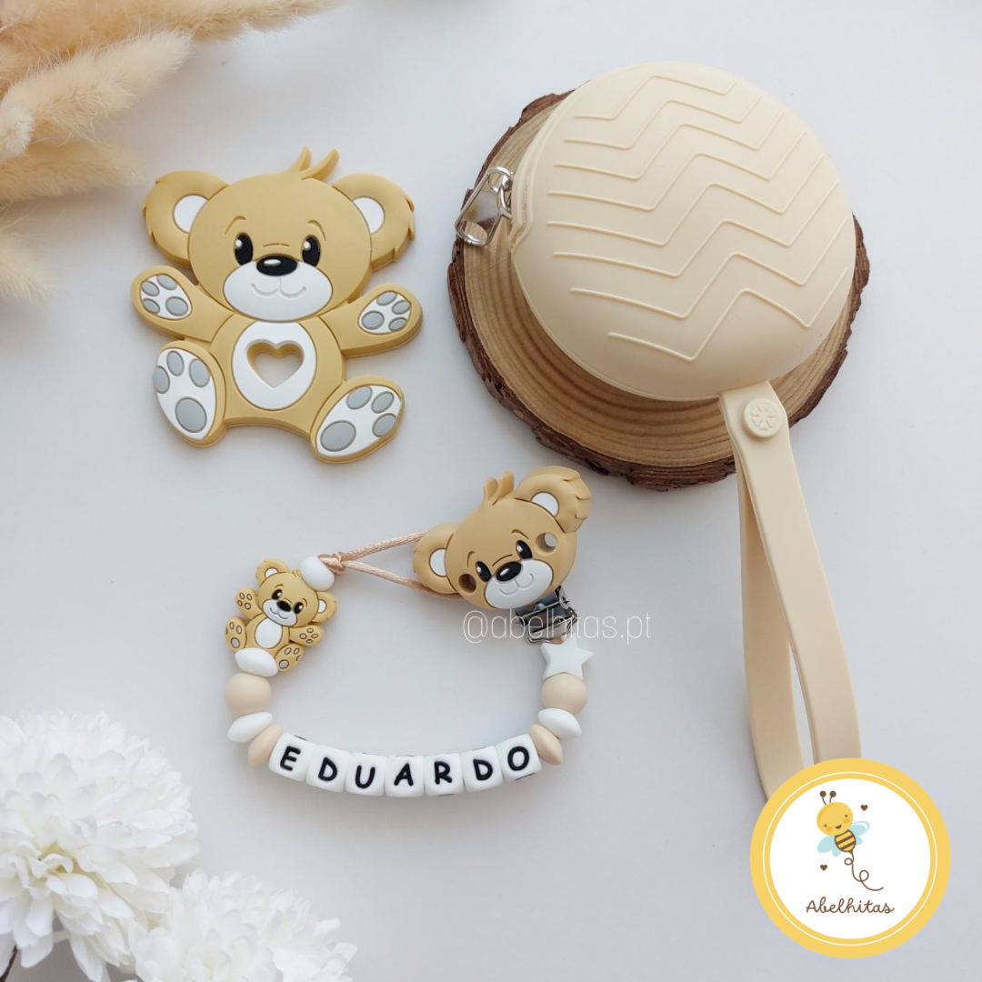 Conjunto Urso bege
