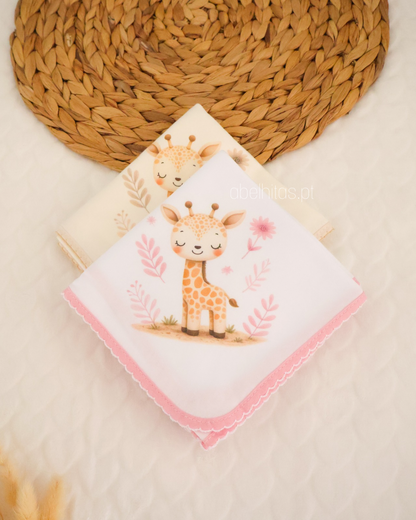 Fralda de Pano Bebé Girafa