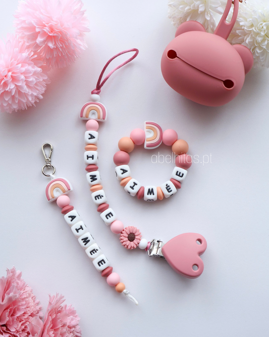 Conjunto Arco-íris pastel