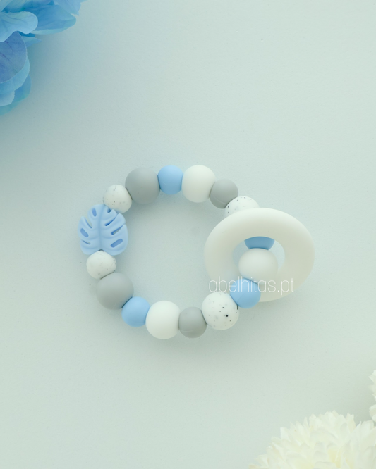 Mordedor Folha Monstera azul