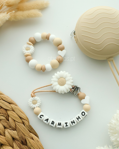 Conjunto Flor branca