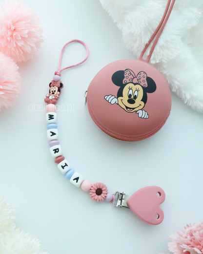 Conjunto Minnie rosa escura