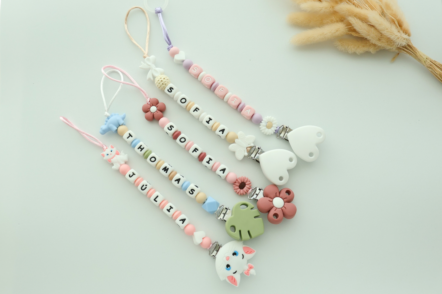 Create a pacifier clip - silicone clip