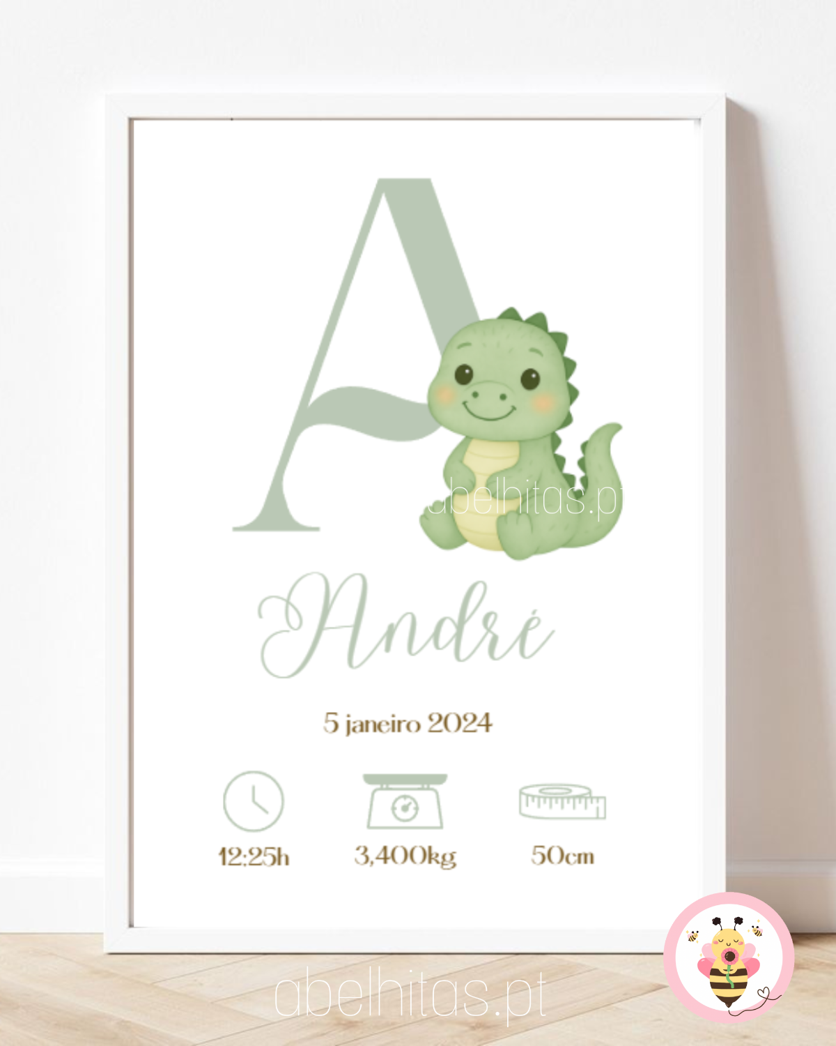 Cadre de naissance personnalisé pour bébé - Accueil