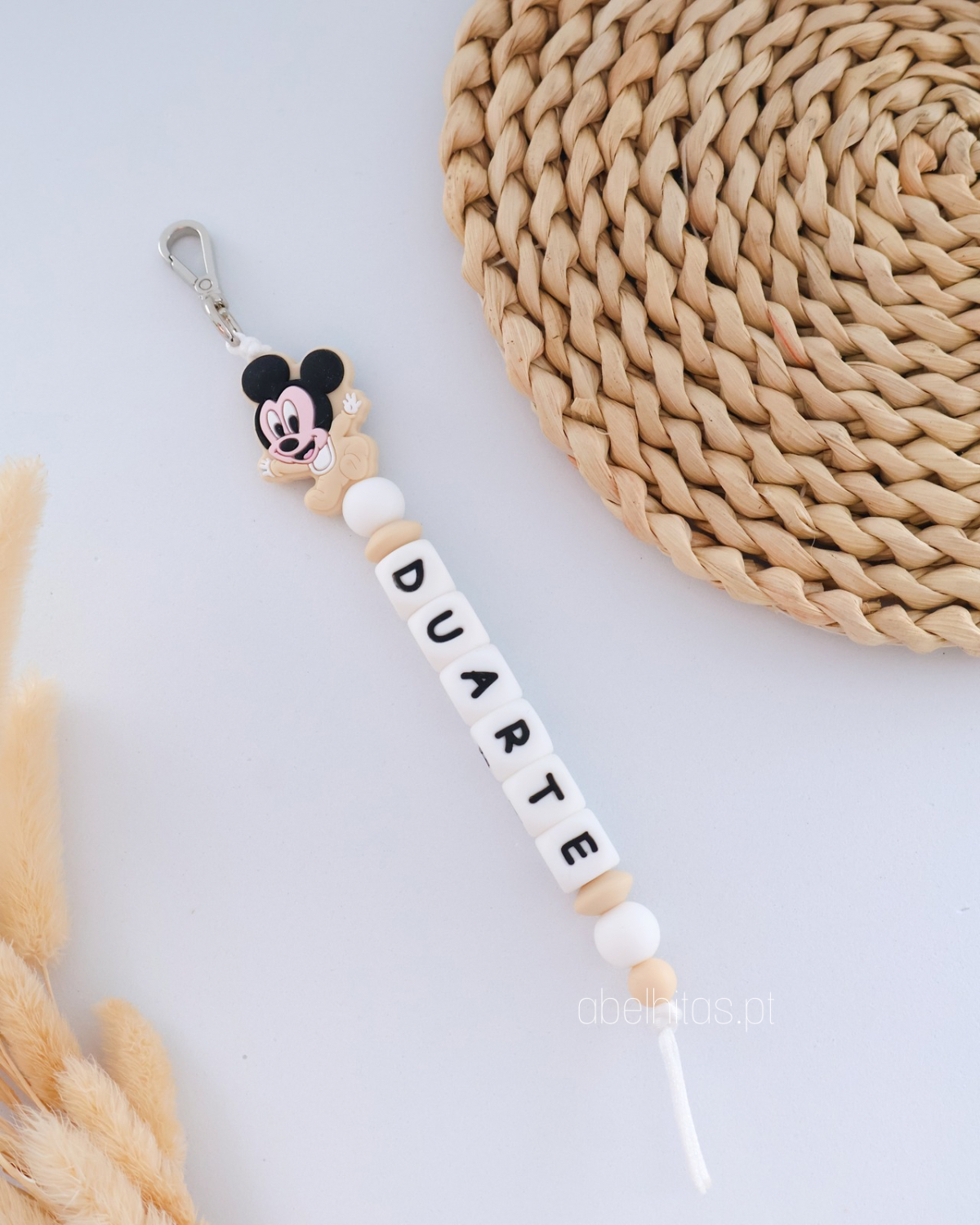 Identificador de mochila - Mickey bege