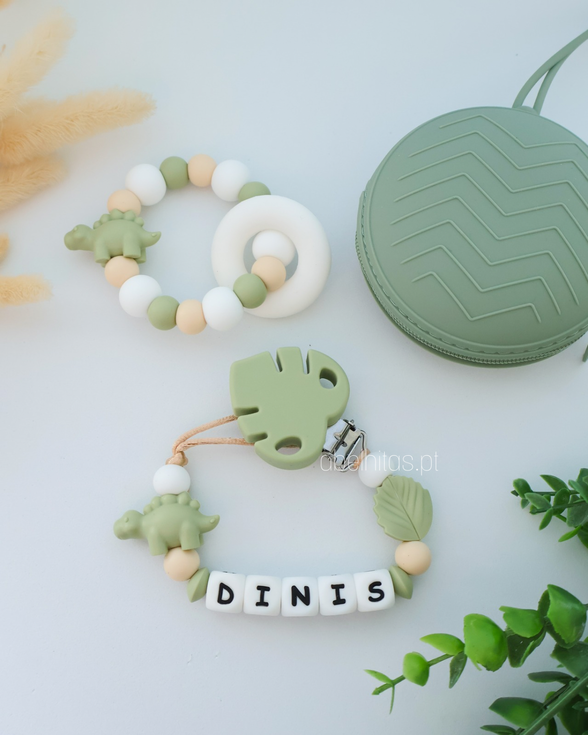 Conjunto Dinossauro verde