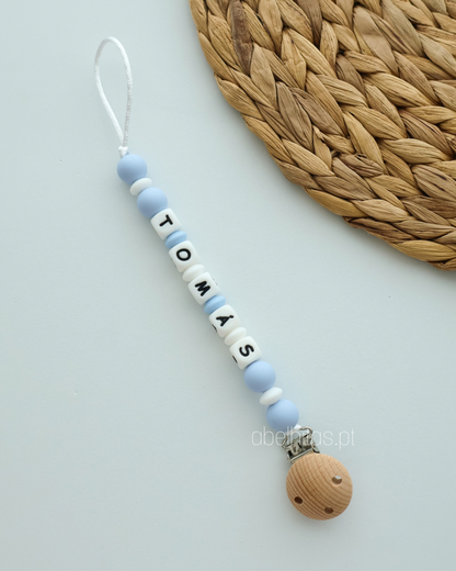 Pacifier clip with name - Simple
