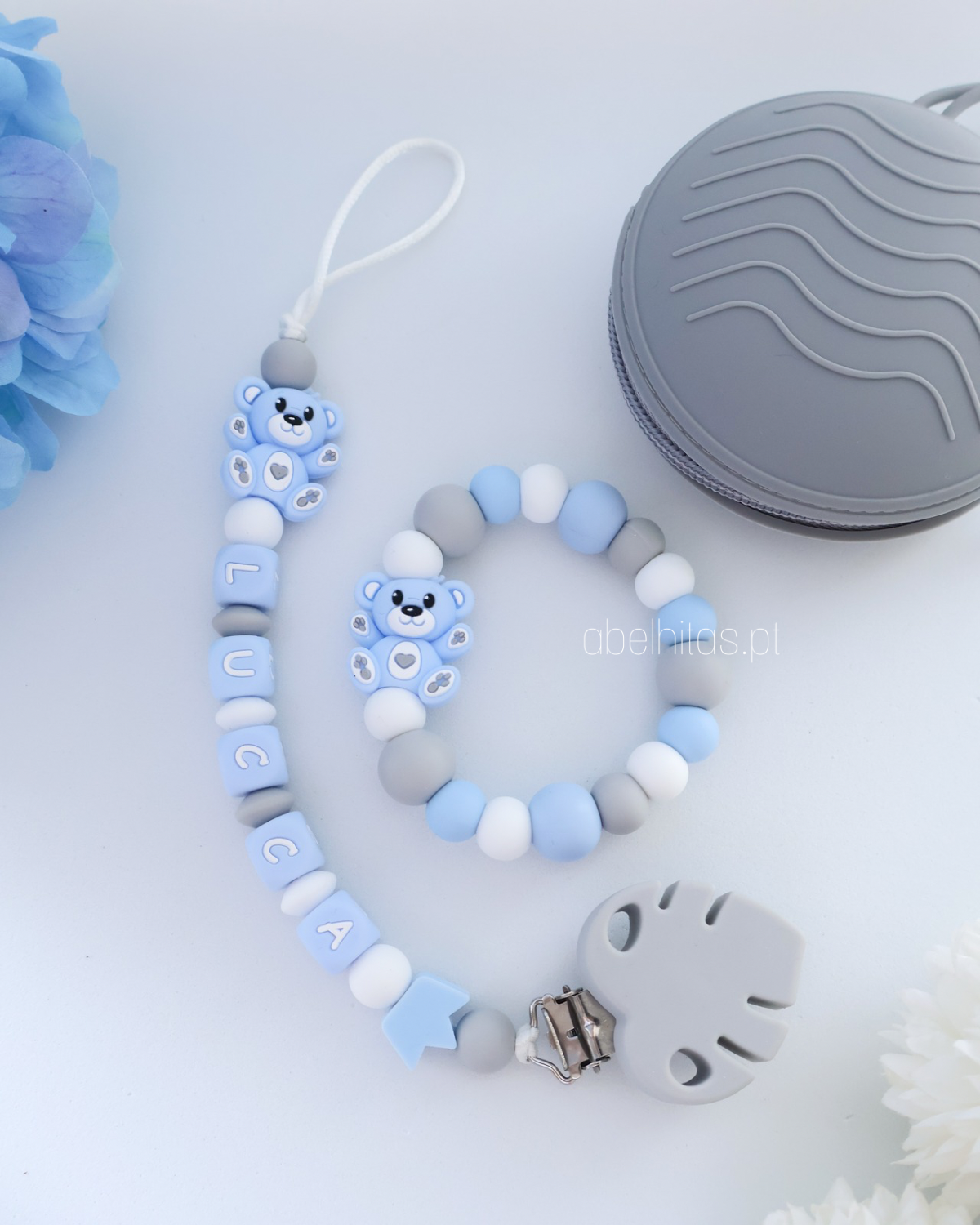 Conjunto Urso azul