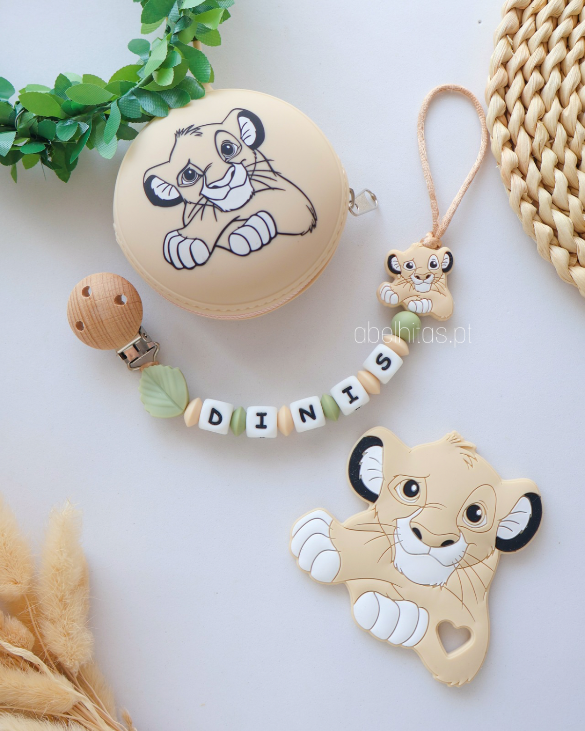 Conjunto Simba bege