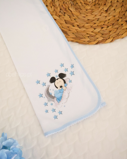 Fralda de Pano Bebé Mickey / Minnie