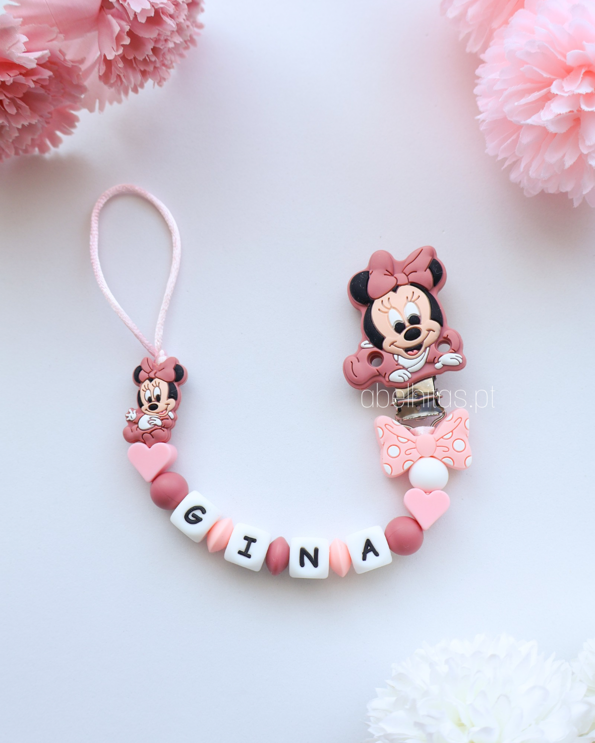 Conjunto Minnie rosa escura