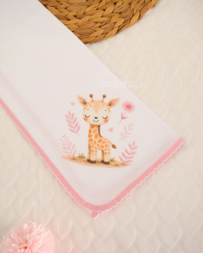Fralda de Pano Bebé Girafa