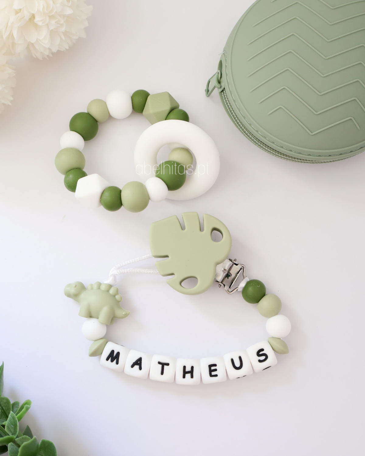 Conjunto Dinossauro verde