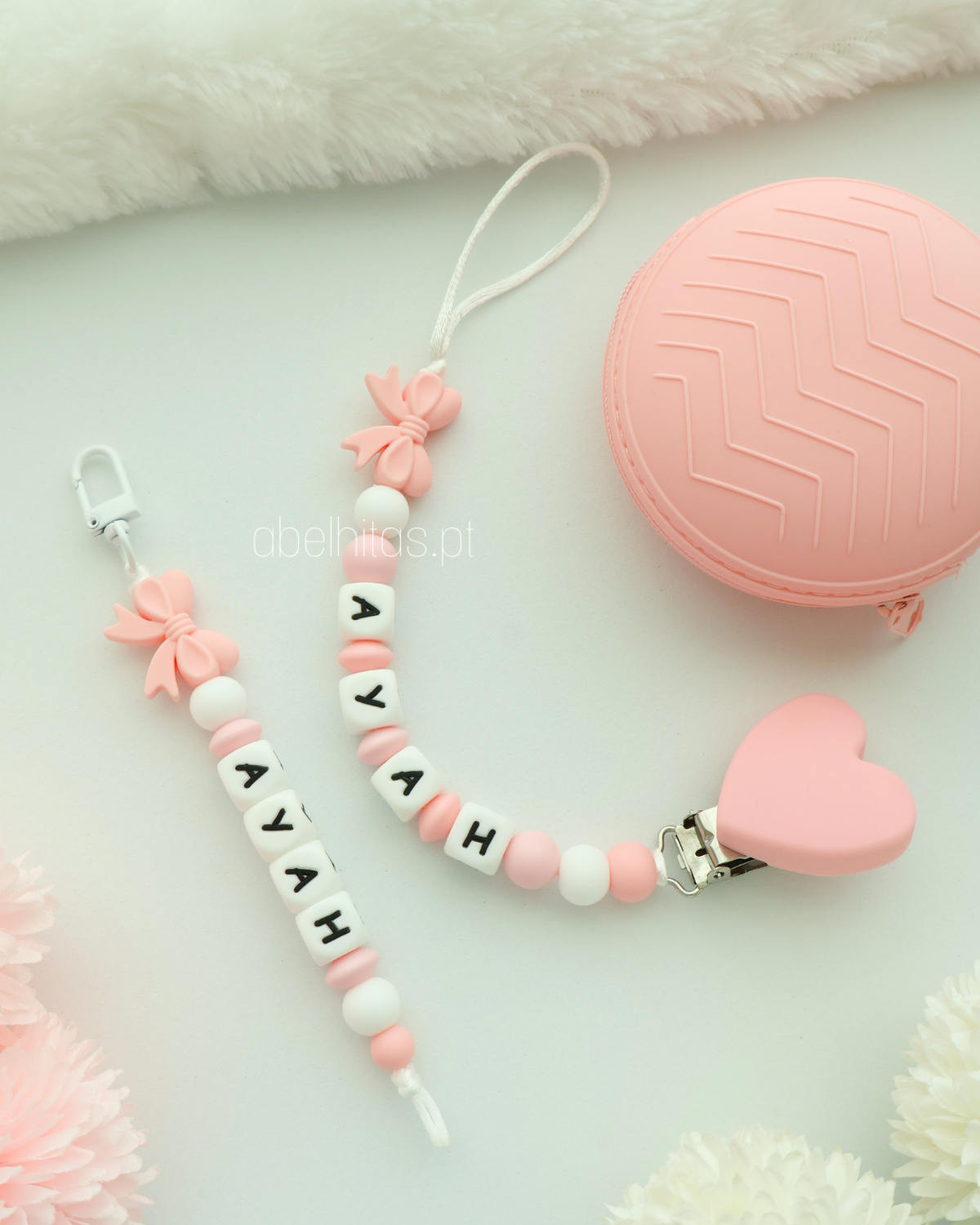 Conjunto Laço rosa