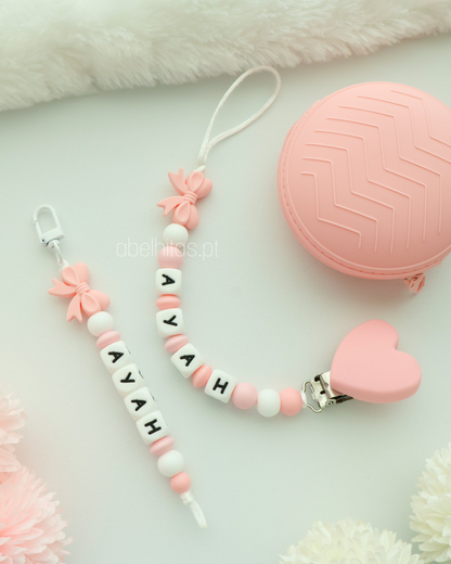 Conjunto Laço rosa
