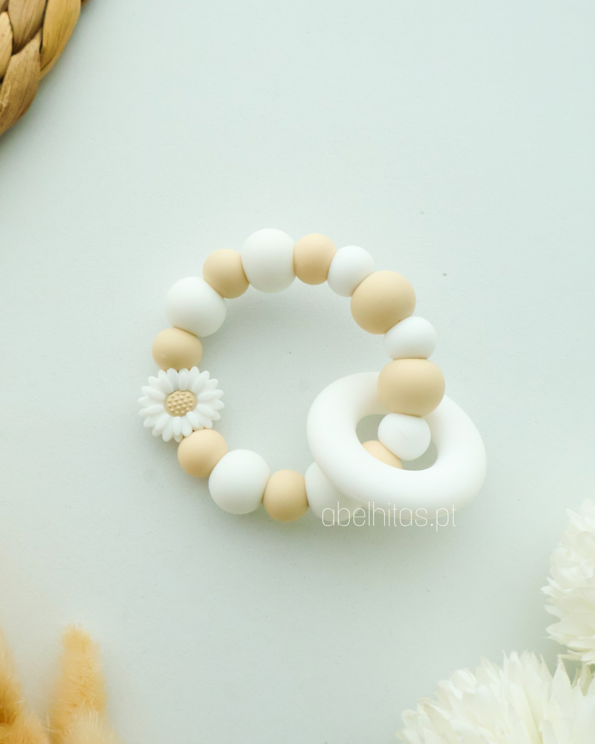 Conjunto Flores brancas
