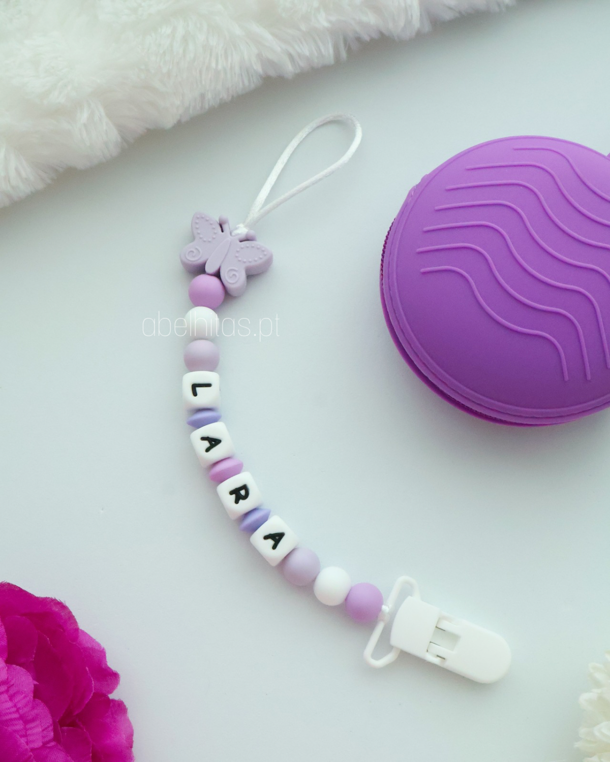 Conjunto Borboleta lilás