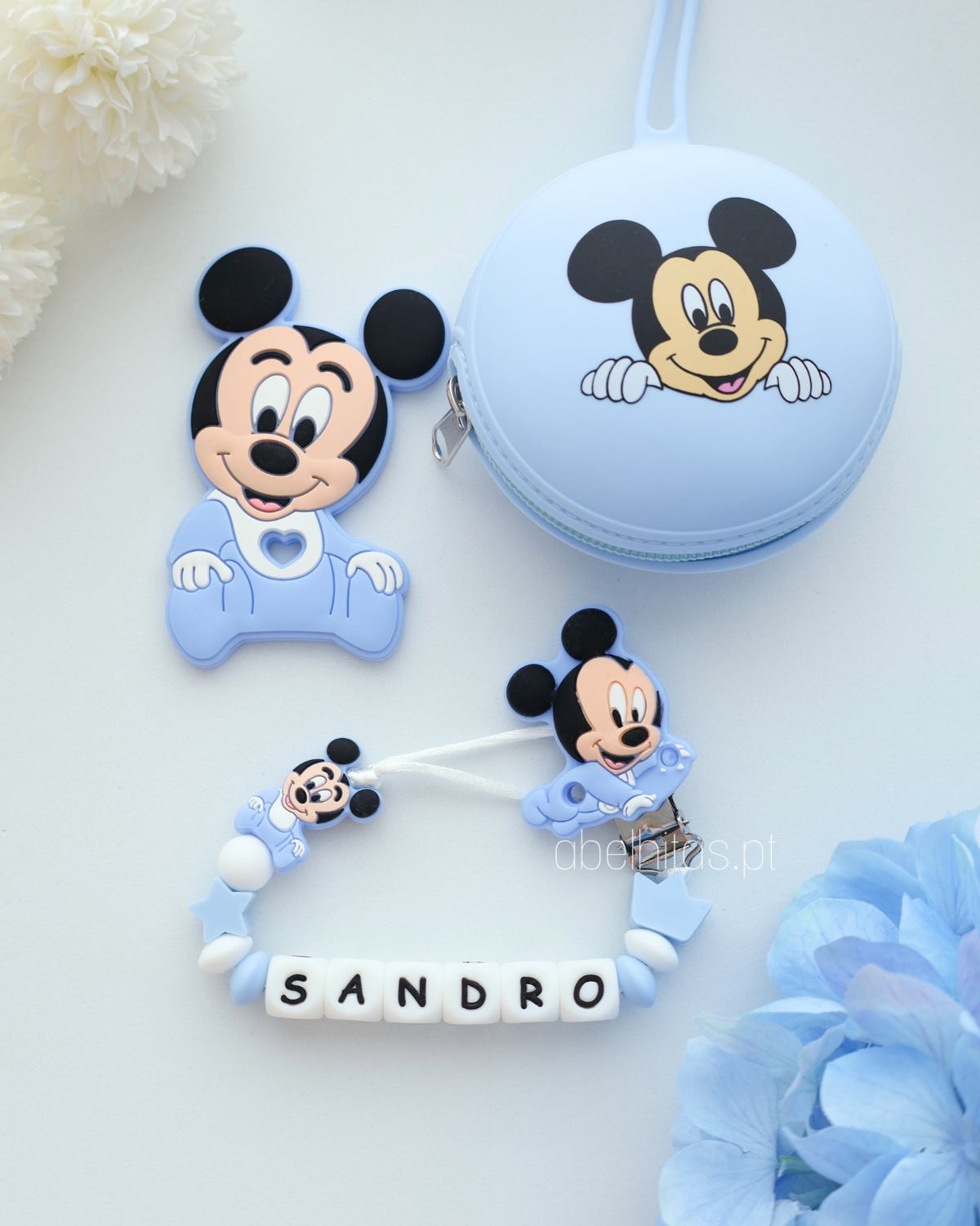 Conjunto Mickey azul
