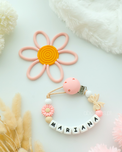 Conjunto Flor rosa