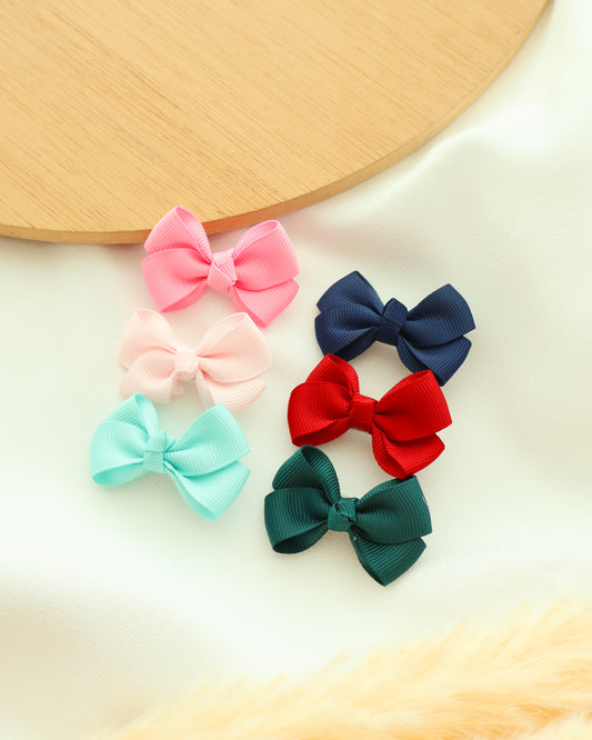 Laço com gancho para cabelo de menina - Nó