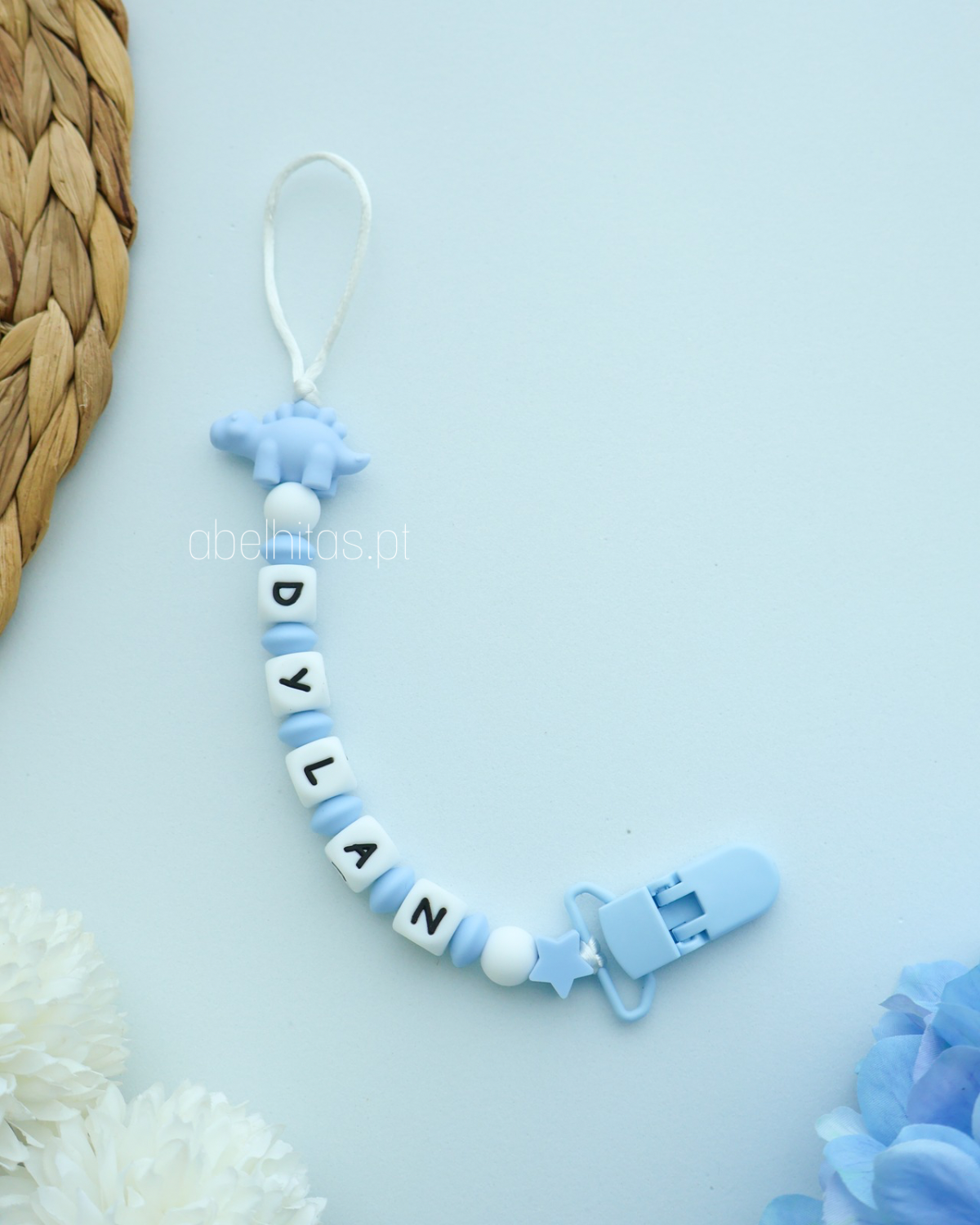 Conjunto Dinossauro azul