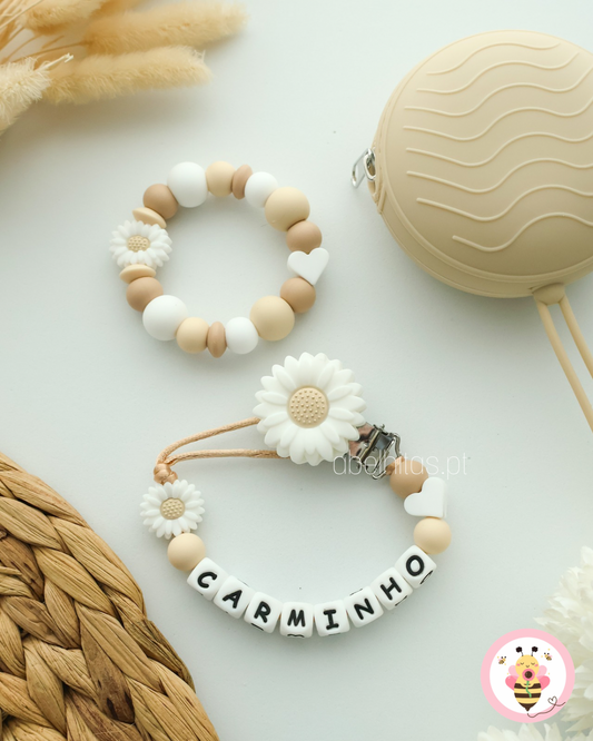 Conjunto Flor branca