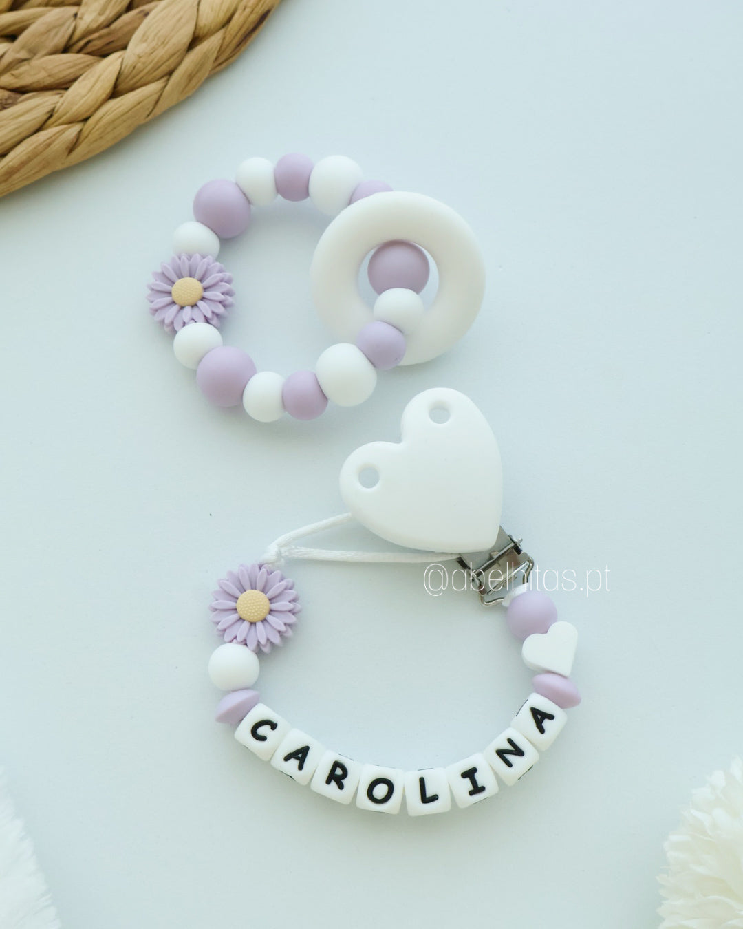 Conjunto Flor lilás