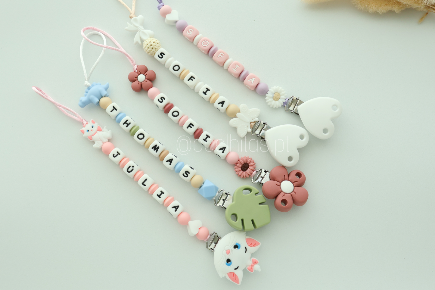 Criar prendedor de chupeta - mola silicone