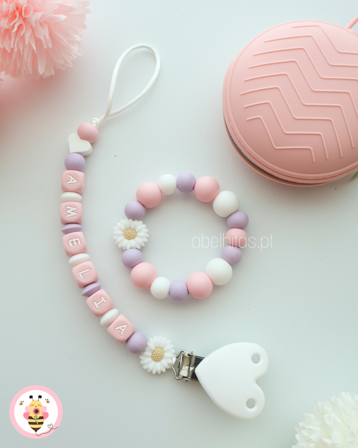 Conjunto Coração branco