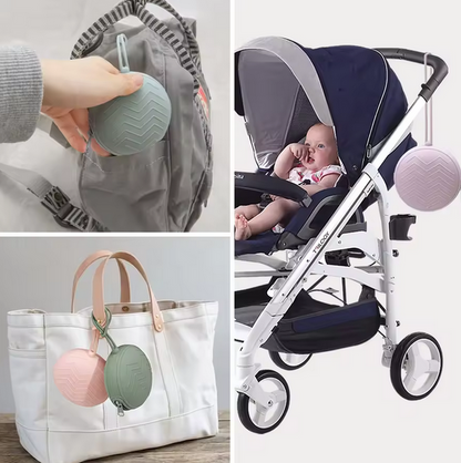 Bolsa porta-chupetas com fecho simples