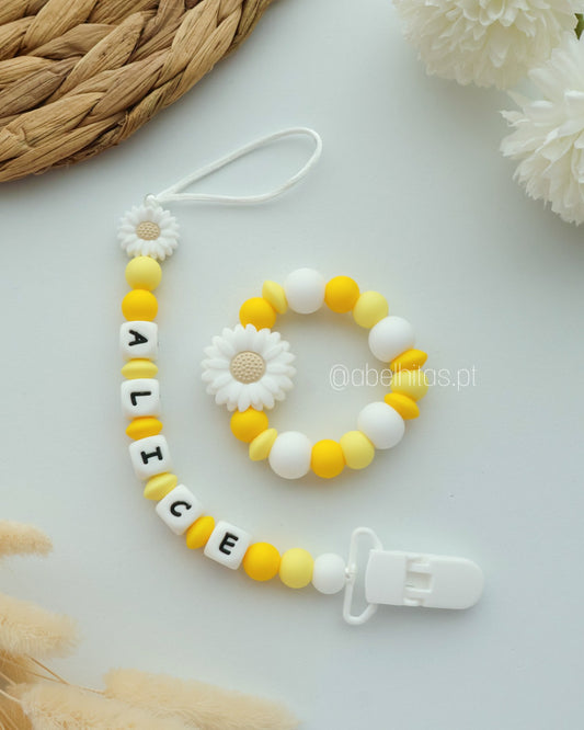 Conjunto Flor branca