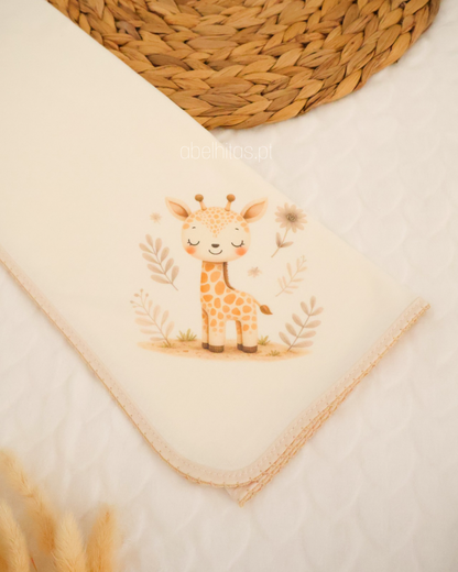 Fralda de Pano Bebé Girafa