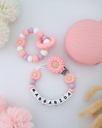 Conjunto Flores rosa